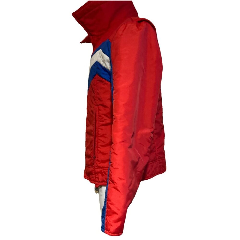 Vintage Womens Ski 60s 70s Skyr Coat Jacket Striped Medium Patriotic - Picture 10 of 16
